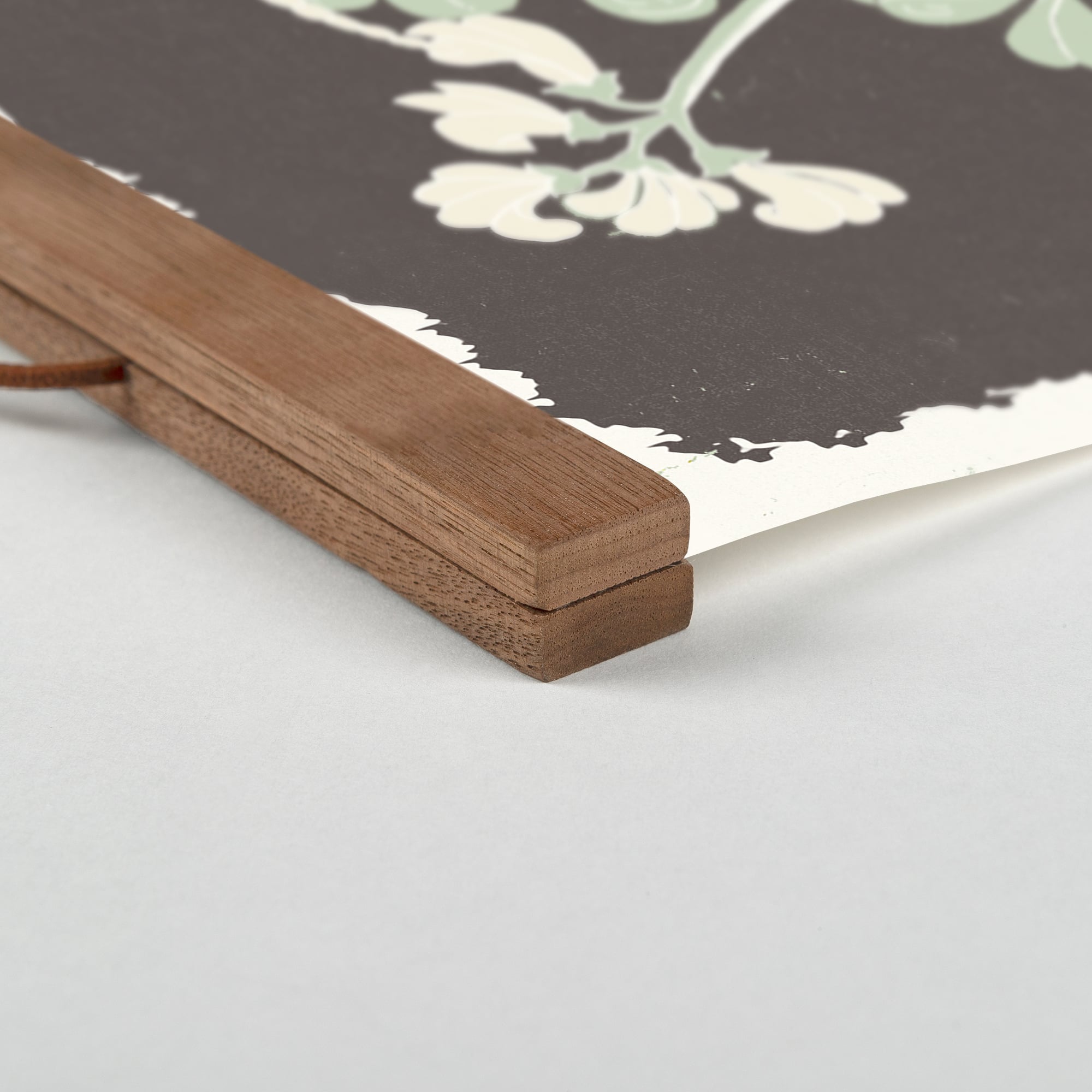 Spring Flowers 12" x 18" Teak Hanging Canvas
